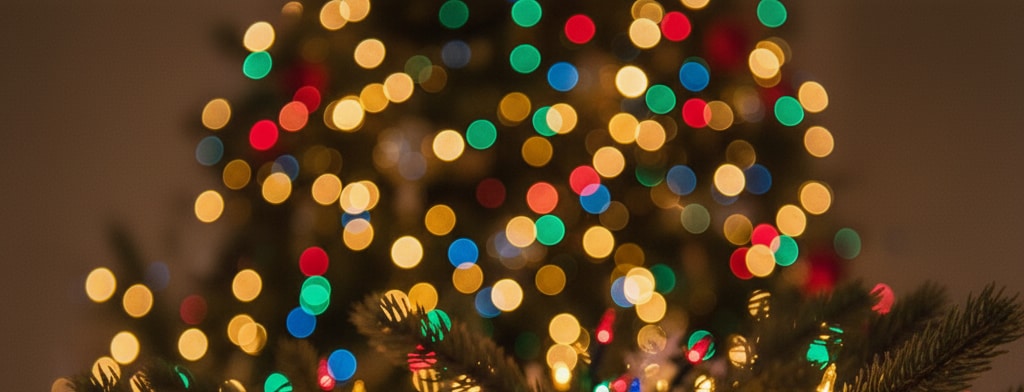 bokeh christmas lights Houston